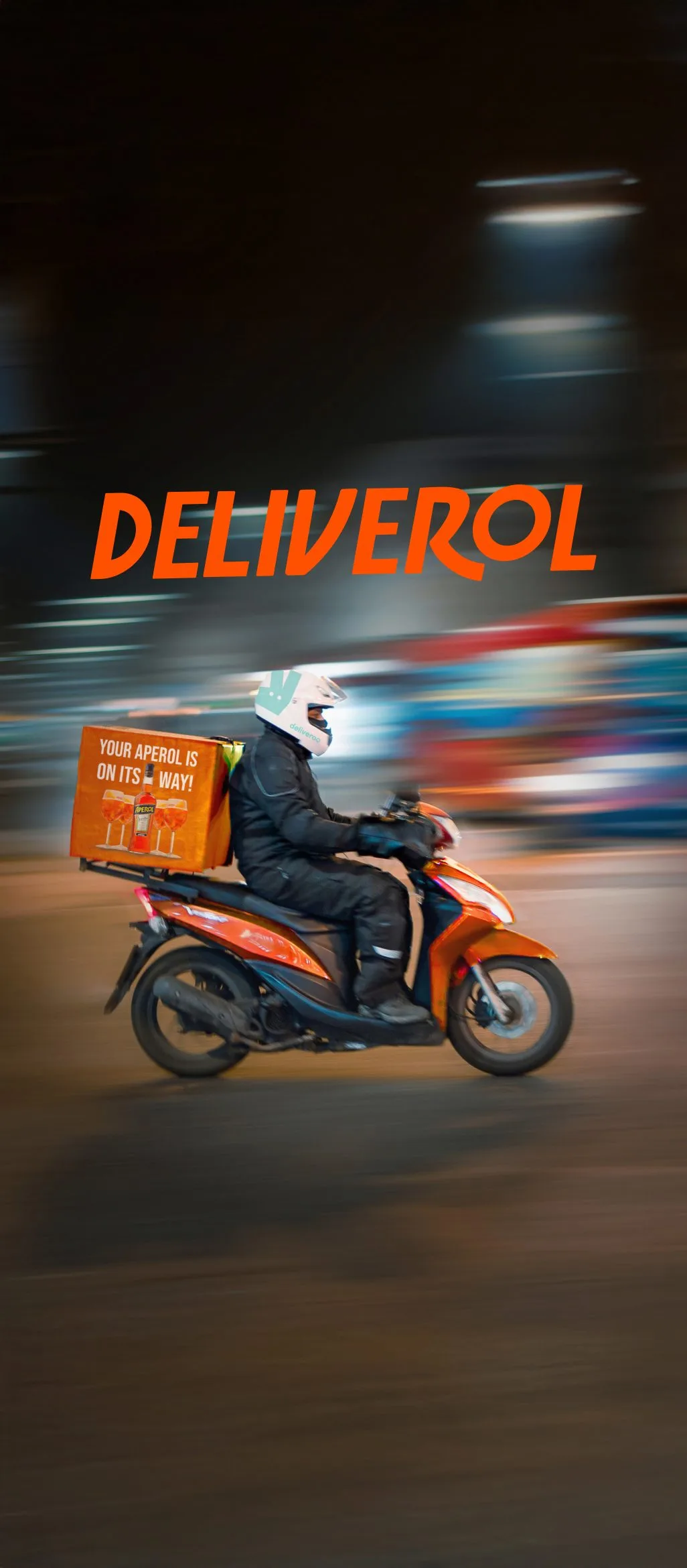 Deliverol Aperol activation project, creative campaign and branding