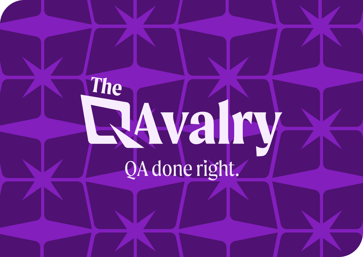 The QAvalry brand identity project, full branding for a new QA consultancy