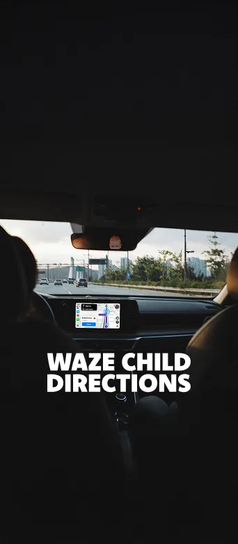 Waze Child Directions campaign visual by MVDF STUDIO for OVK